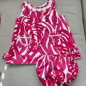Lilly Pulitzer dress and bloomer size 3-6month
